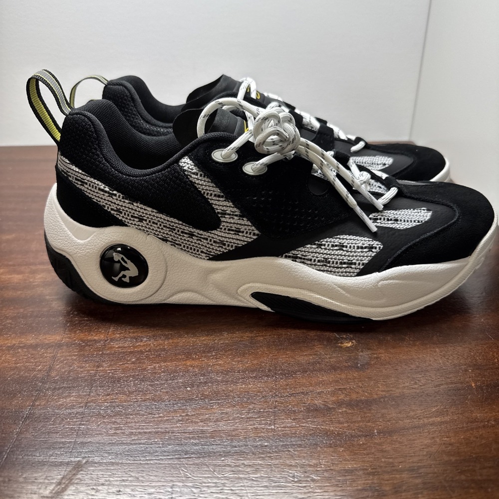 New Shaq Raq Low Mens Basketball Black white Shoes size 11 Shaquille O'Neal